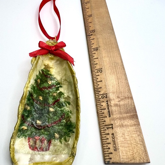 Festive Christmas Tree Ornament with Red Ribbon - Picture 7 of 8